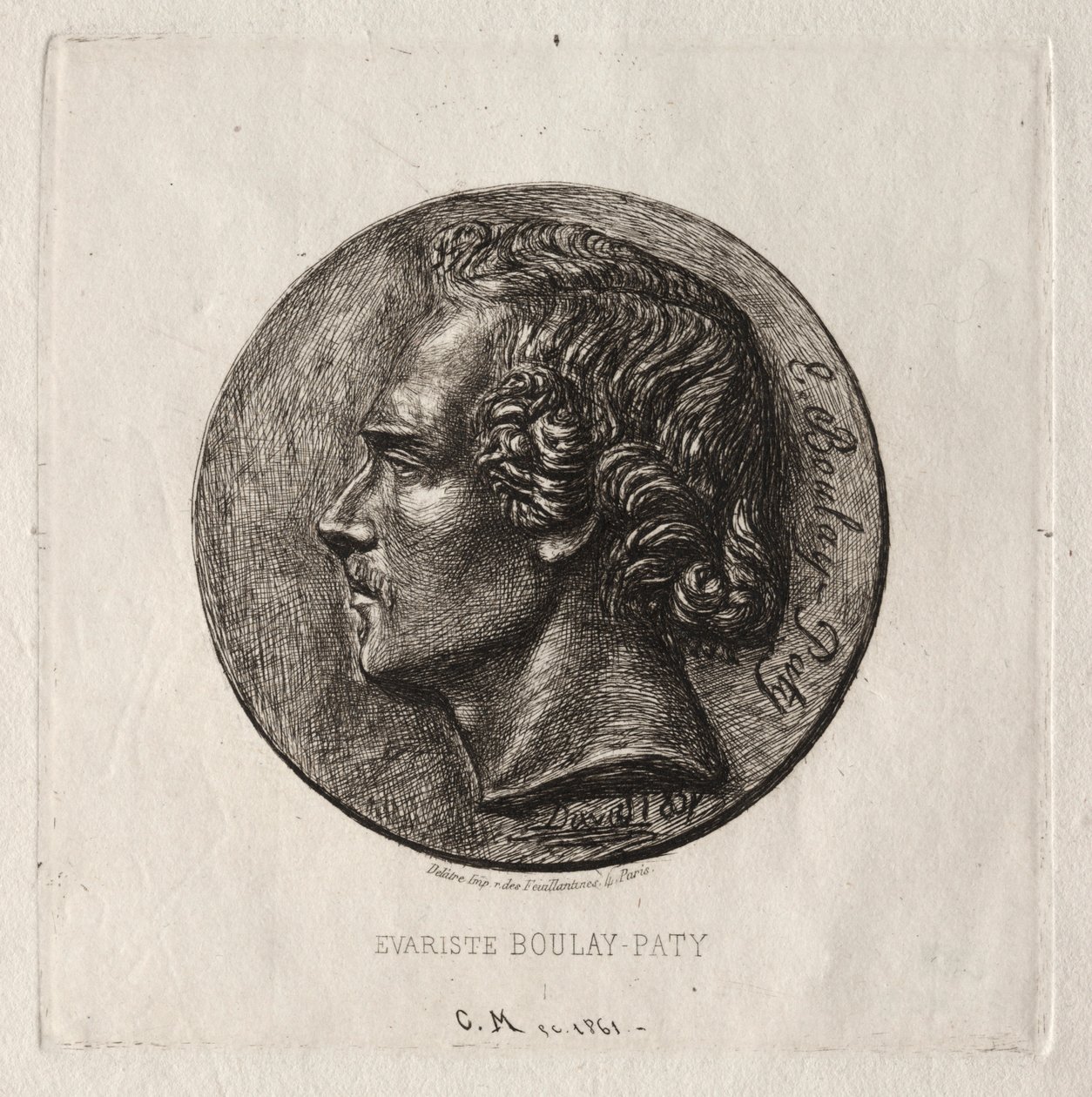 Evariste Boulay-Paty, Şair, 1861. by Charles Meryon