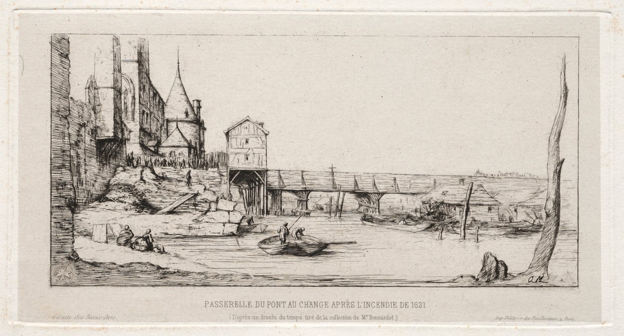 Yaya Köprüsü 1621, 1860 yangınından sonra Paris