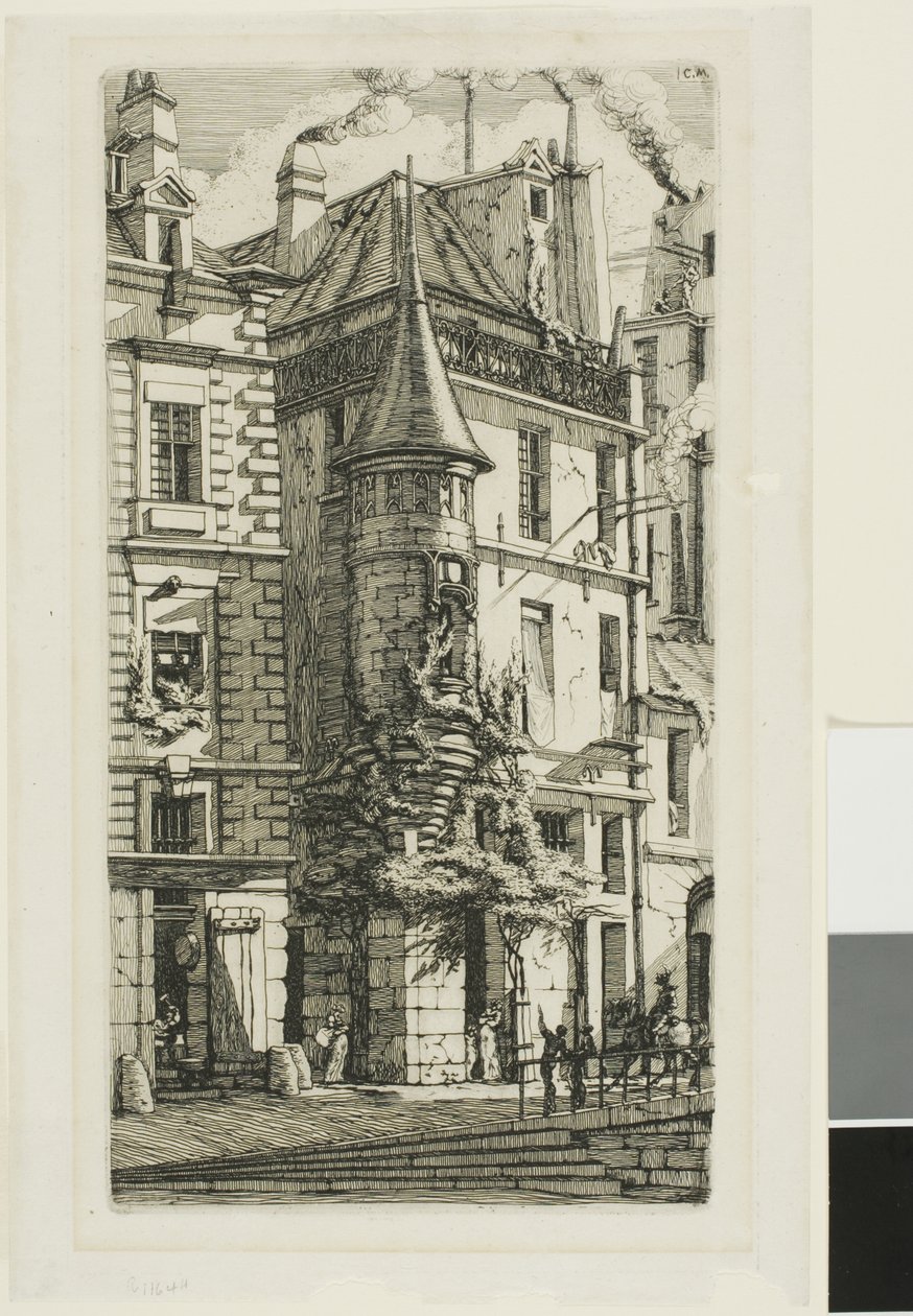 Kuleli Ev, rue de la Tixéranderie by Charles Meryon