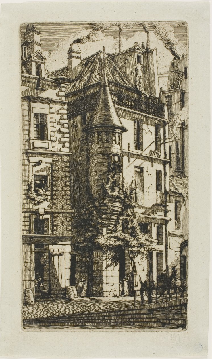 Kuleli Ev, rue de la Tixéranderie by Charles Meryon
