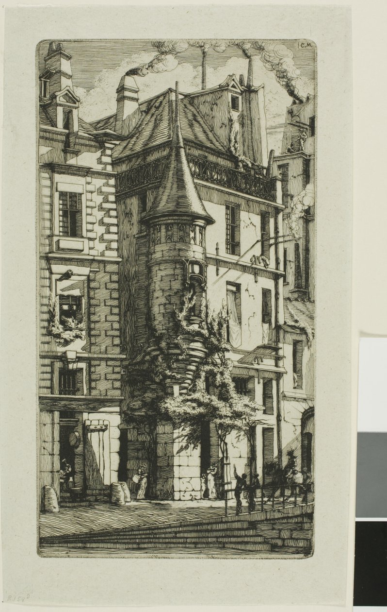 Kuleli Ev, rue de la Tixéranderie by Charles Meryon
