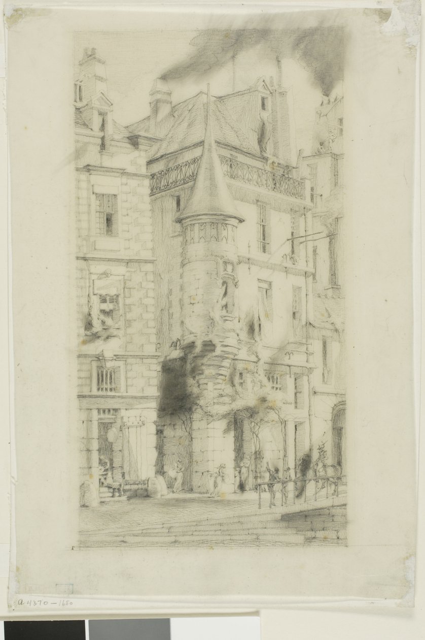 Kuleli Ev, rue de la Tixéranderie, Paris by Charles Meryon