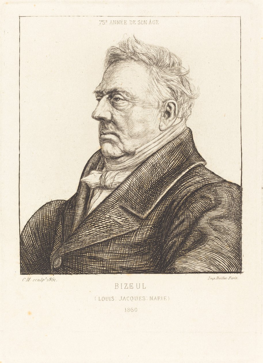L.J.-Marie Bizeul, Breton Arkeologu by Charles Meryon