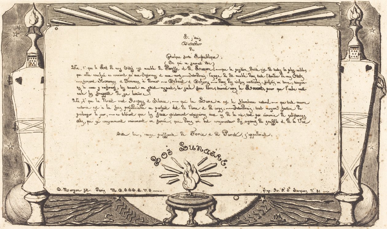 Ay Yasası, 1. plaka by Charles Meryon