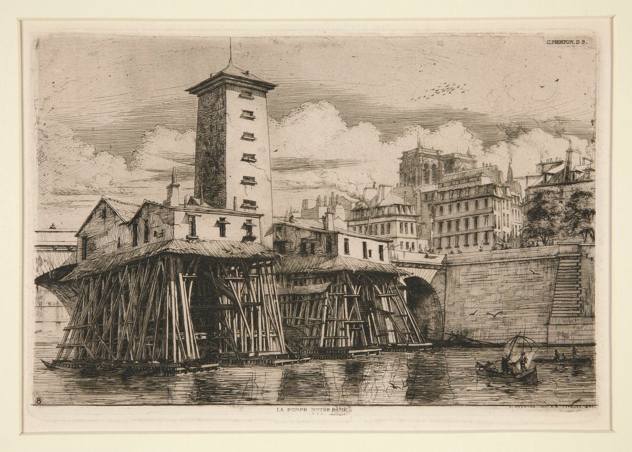 Notre Dame Pompası by Charles Meryon
