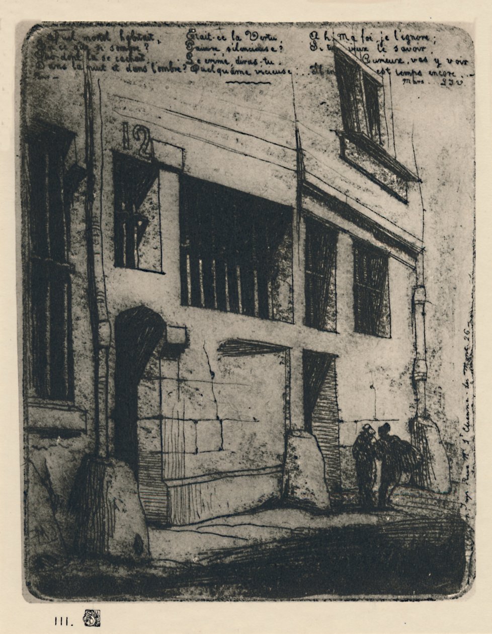 La Rue Des Bad Garcons 3. Devlet, 5 x 3 78 İnç, 1854, 1927 by Charles Meryon