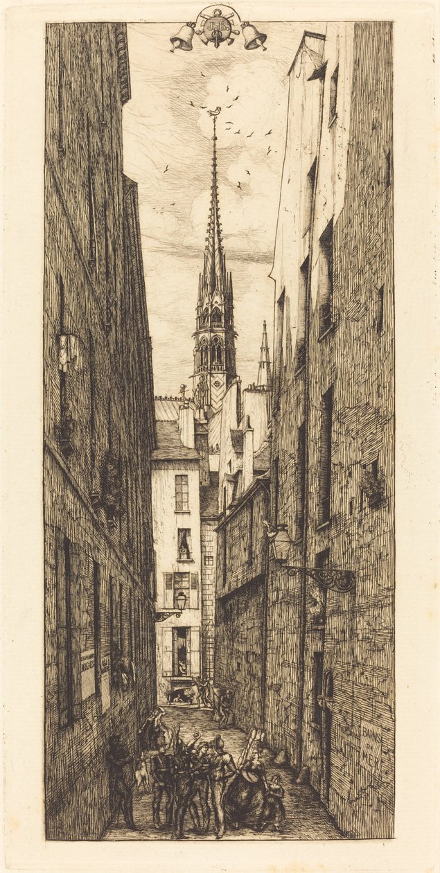Rue des Chantres, Paris (Chantrey Caddesi, Paris) by Charles Meryon