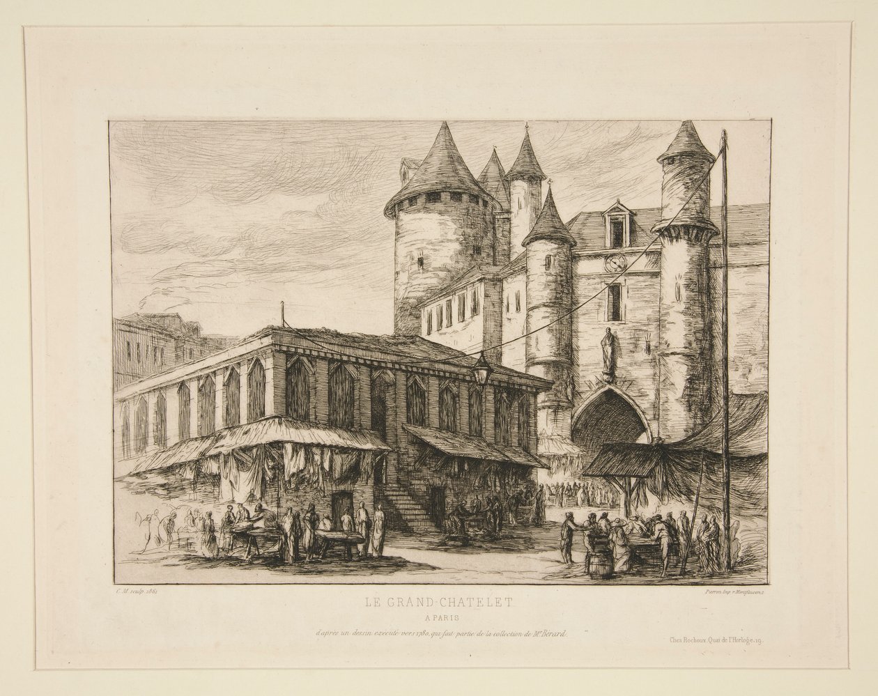 Grand Chatelet [yaklaşık 1780 d by Charles Meryon