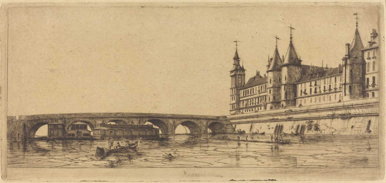 Pont-au-Change, Paris by Charles Meryon