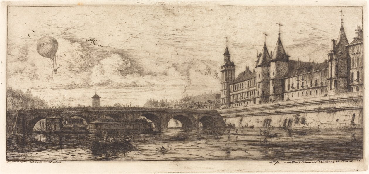 Pont-au-Change, Paris by Charles Meryon