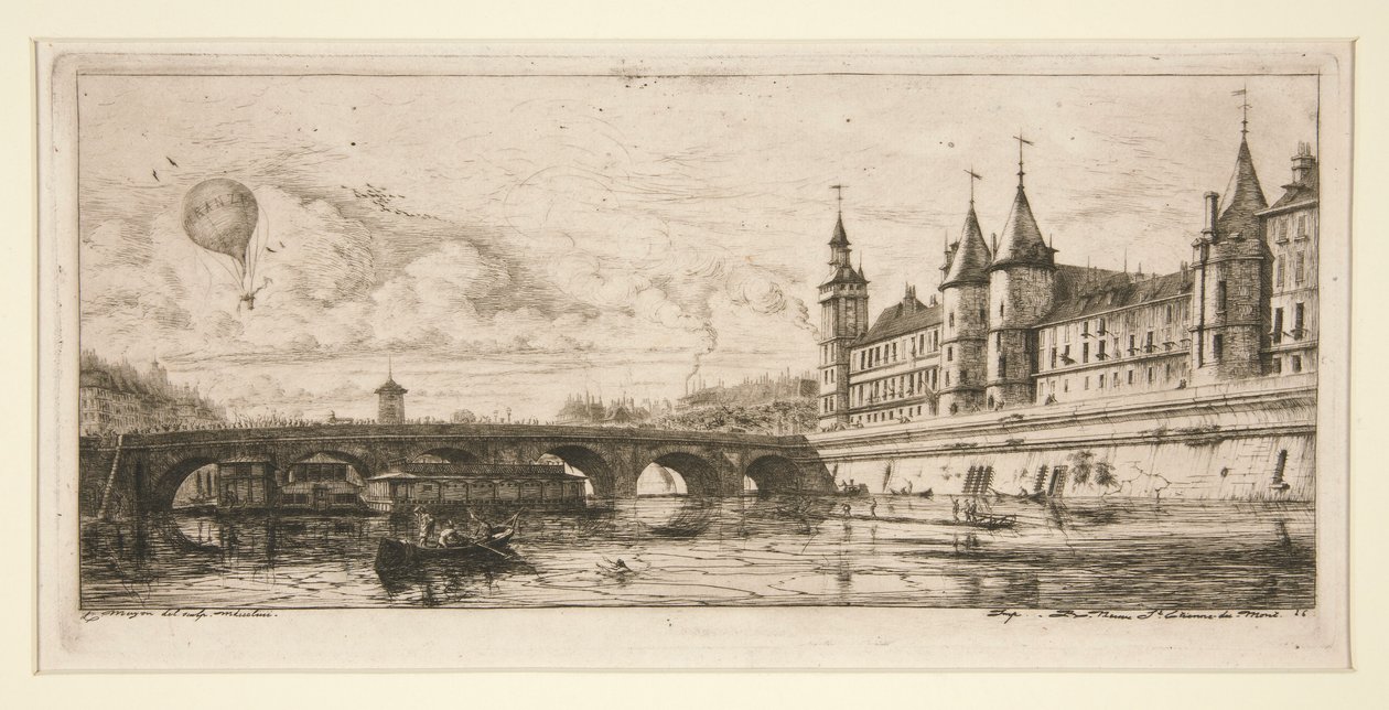 Pont au Change, Paris by Charles Meryon