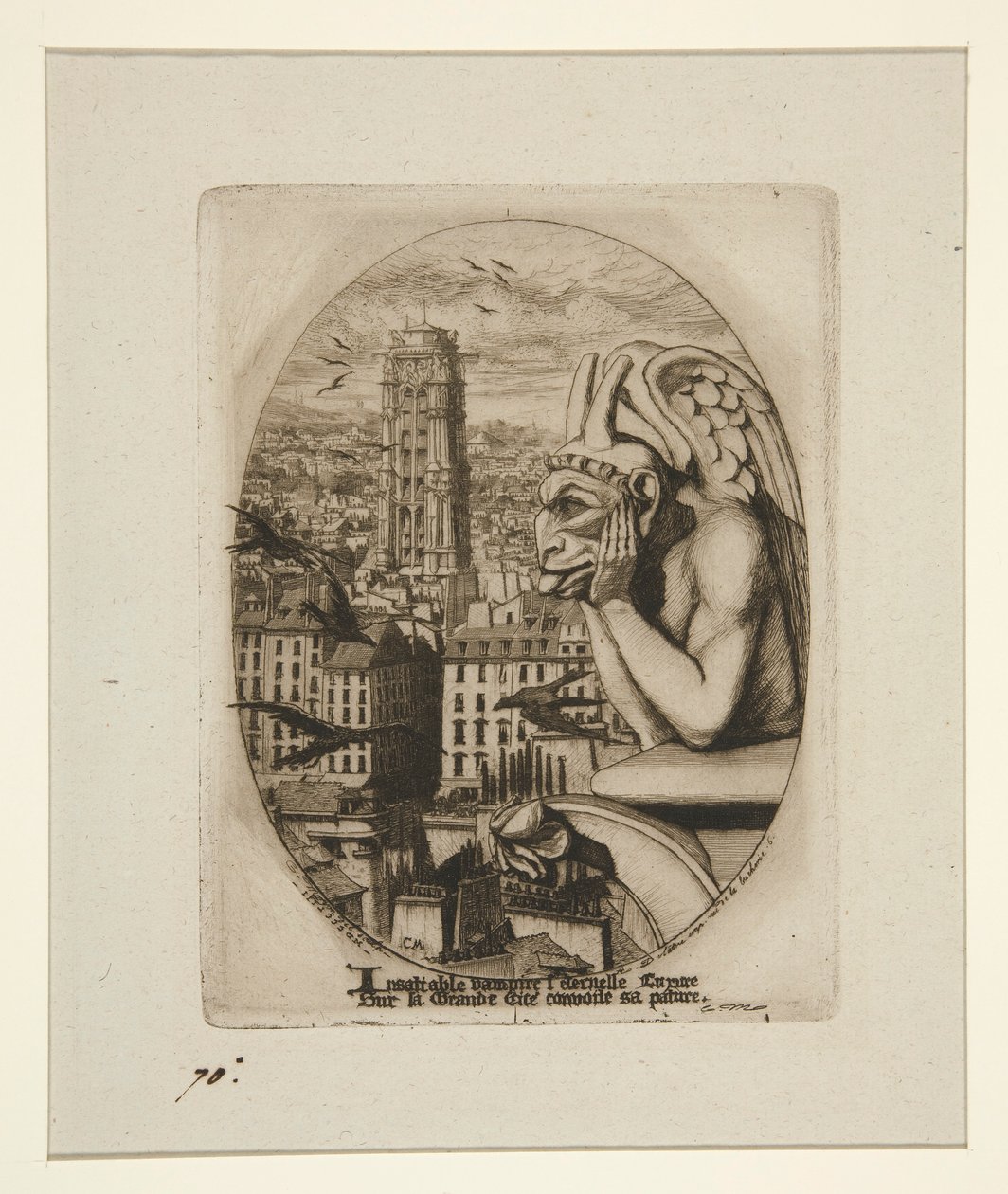 Le Stryge (Vampir) by Charles Meryon