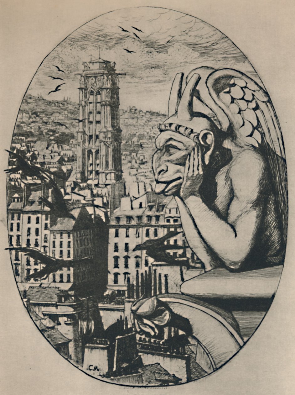 Le Stryge 8. Eyalet 6 34 x 5 18 İnç, 1853, 1927 by Charles Meryon