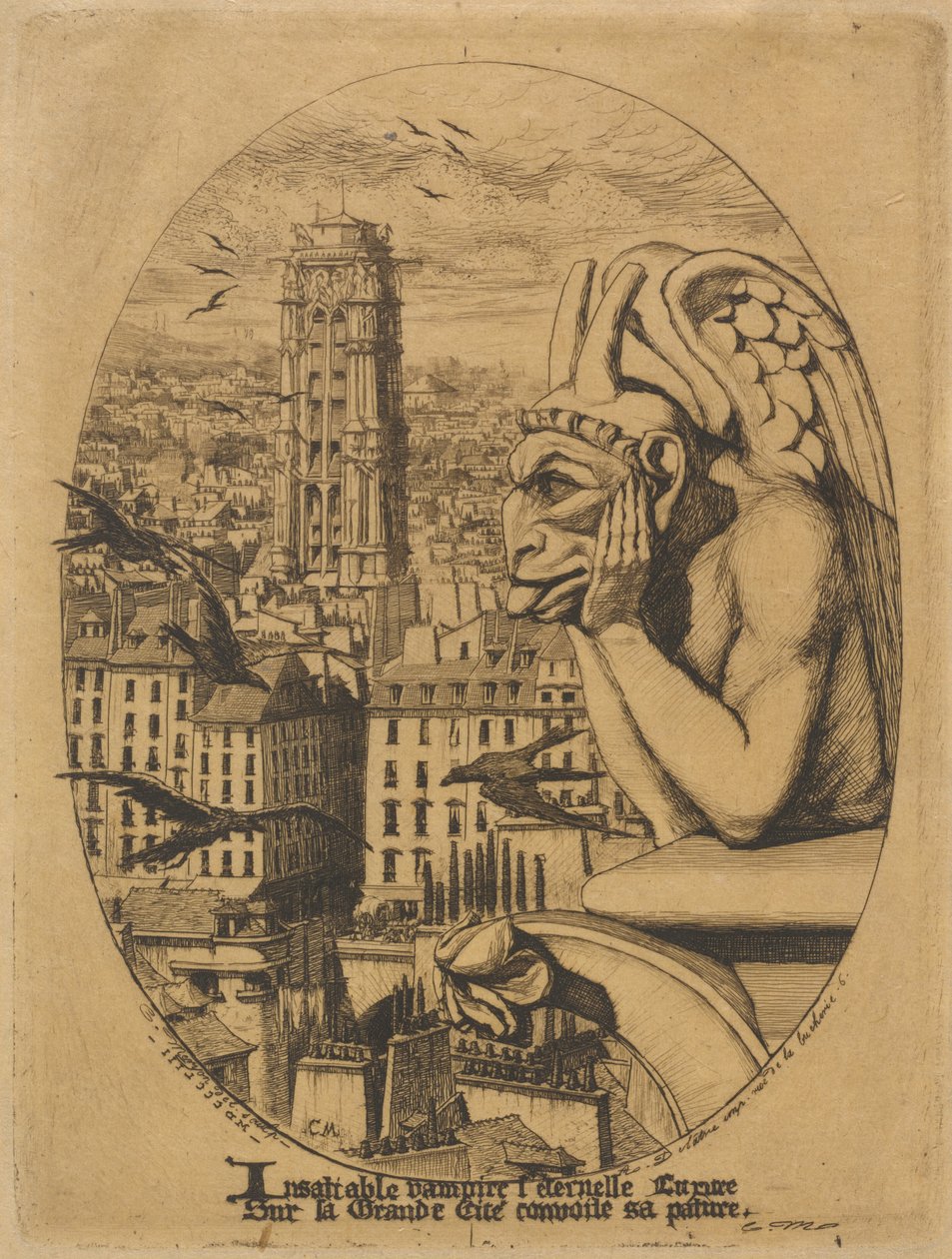 Vampir by Charles Meryon