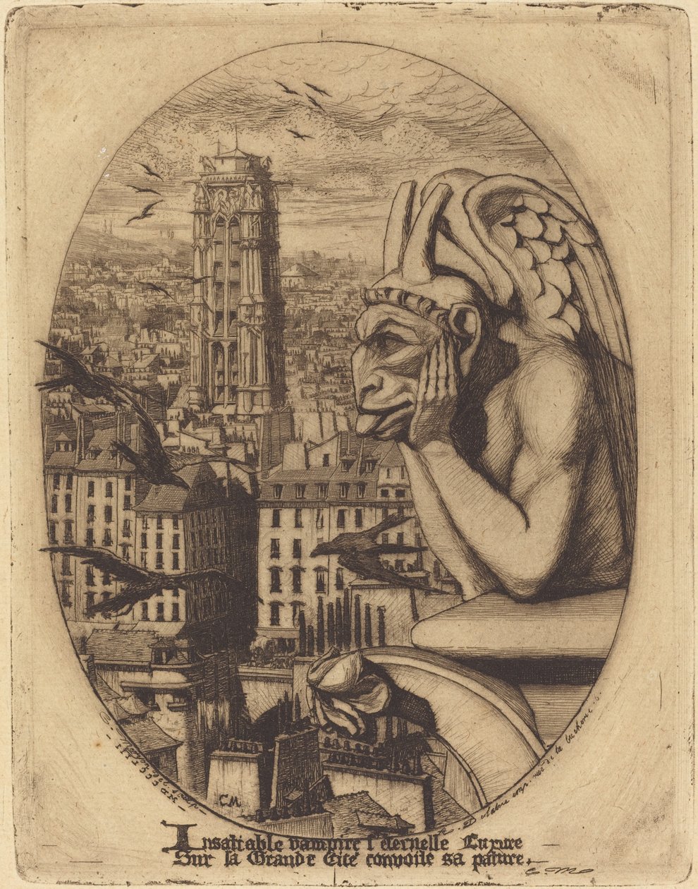 Vampir by Charles Meryon