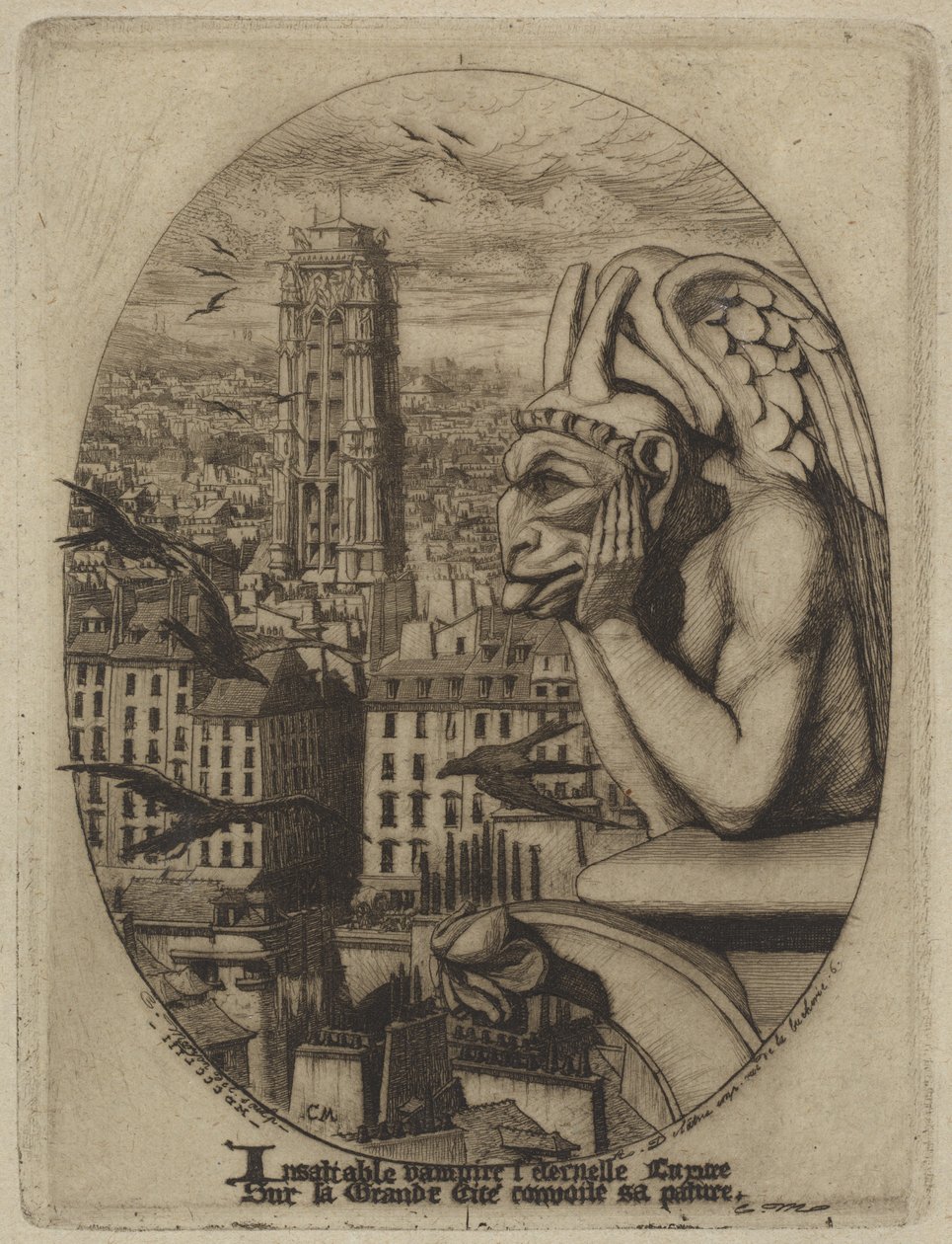 Vampir by Charles Meryon
