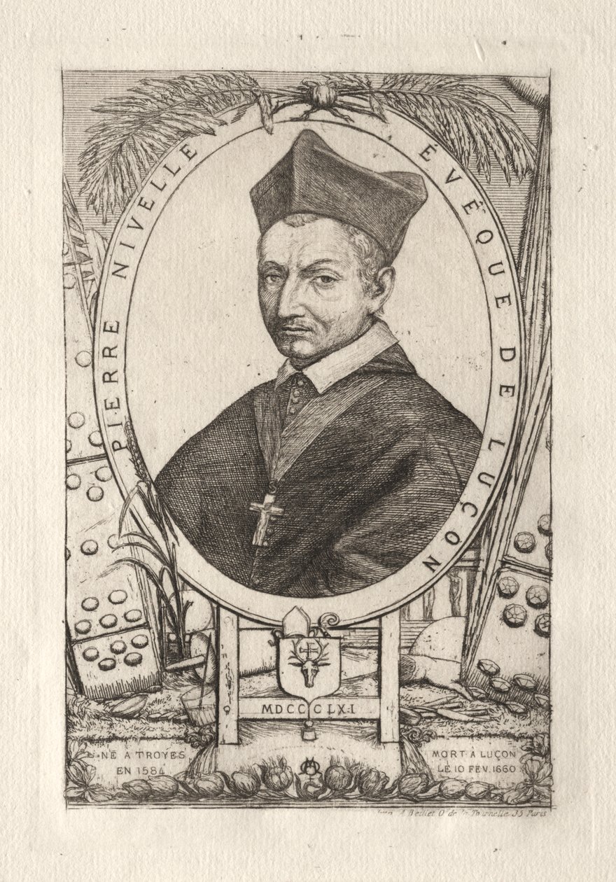 Pierre Nivelle, Luçon Piskoposu by Charles Meryon