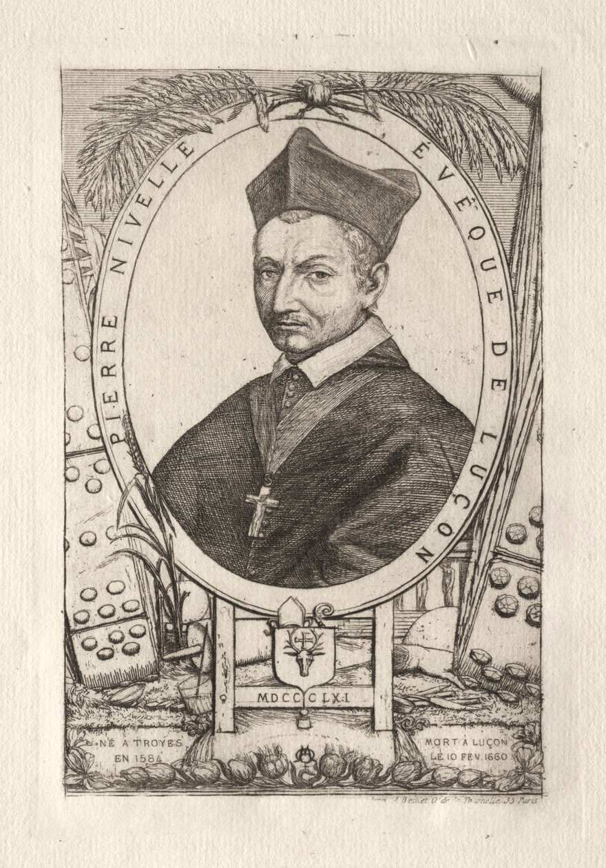 Pierre Nivelle, Luzon Piskoposu, 1861. by Charles Meryon