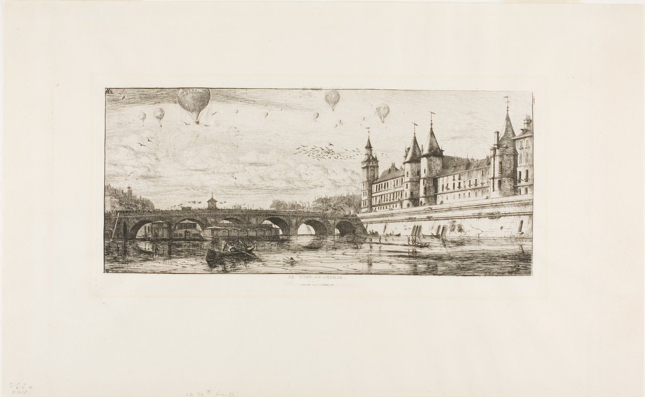 Pont au Change, Paris by Charles Meryon