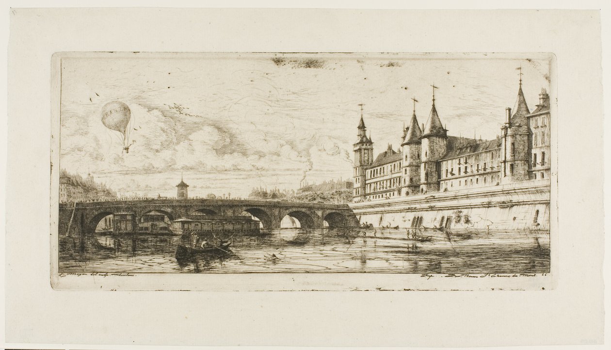 Pont au Change, Paris by Charles Meryon