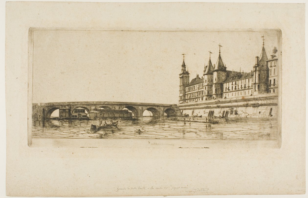Pont au Change, Paris by Charles Meryon