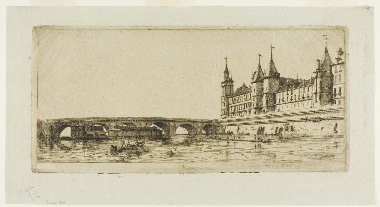 Pont au Change, Paris by Charles Meryon