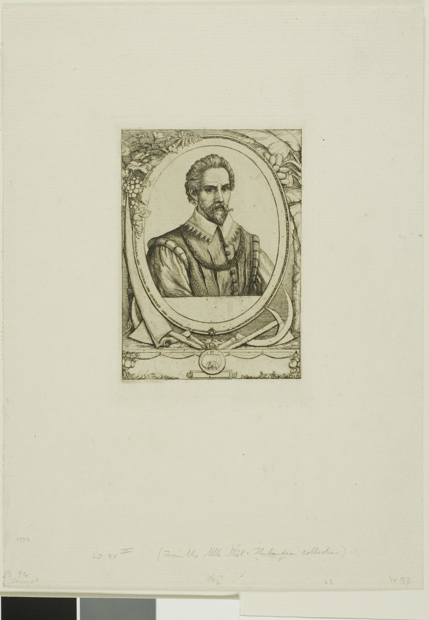 René de Laudonnière Sablais'in (de Burdigale) portresi by Charles Meryon