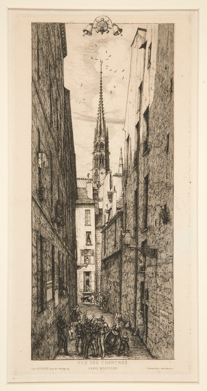 Rue des Chanters by Charles Meryon