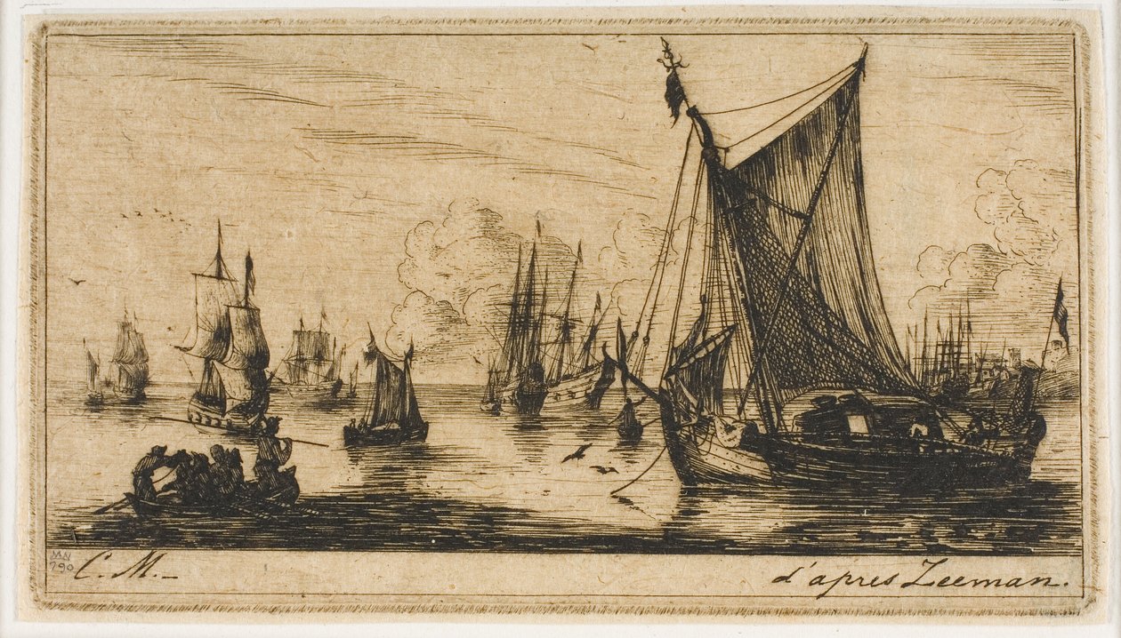 Güney Denizi Balıkçıları by Charles Meryon