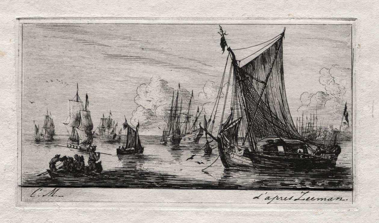 Güney Denizi Balıkçıları by Charles Meryon