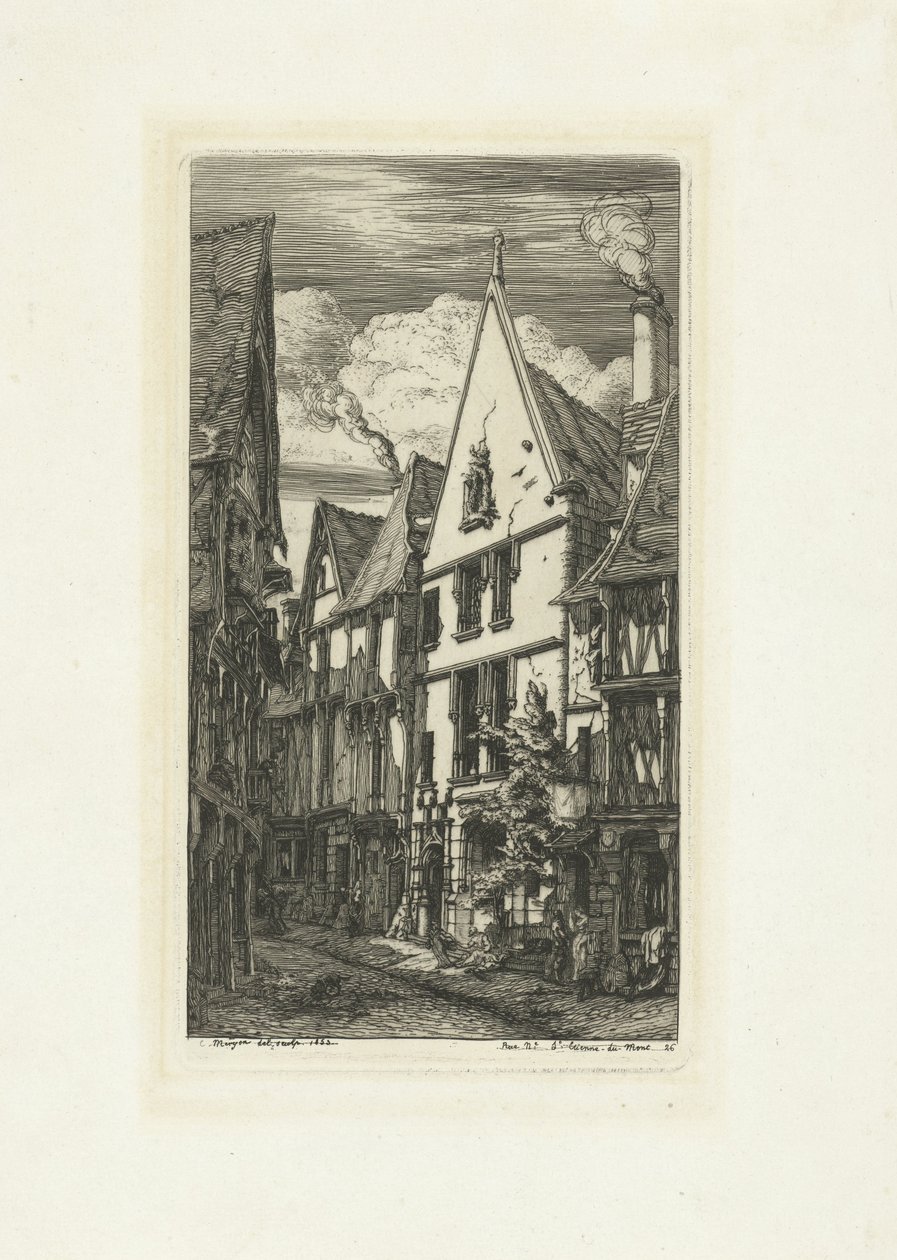Straat Rue des Toiles, Bourges Bourges