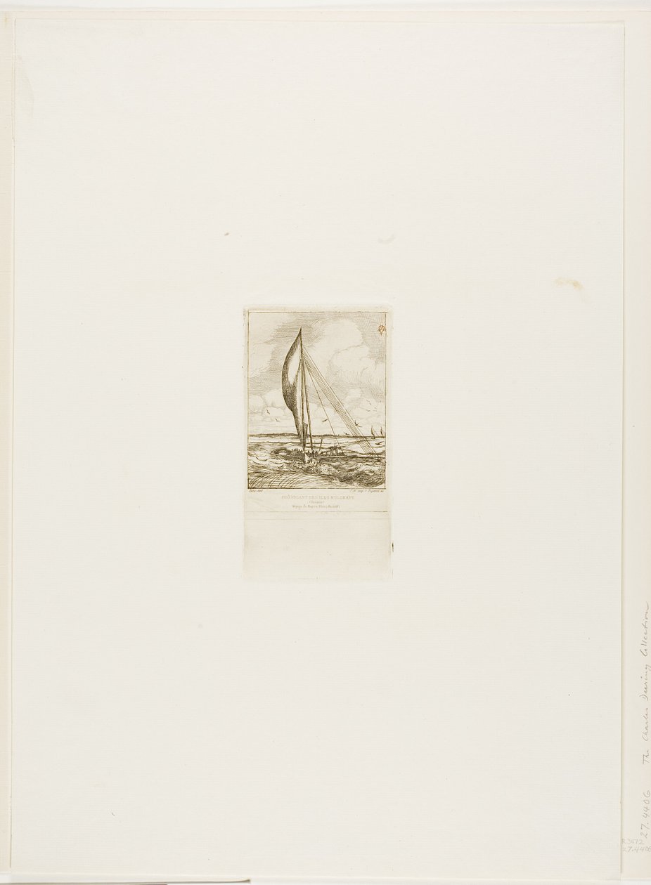 Swift-Sailing Proa, Mulgrave Takımadaları, Okyanusya by Charles Meryon