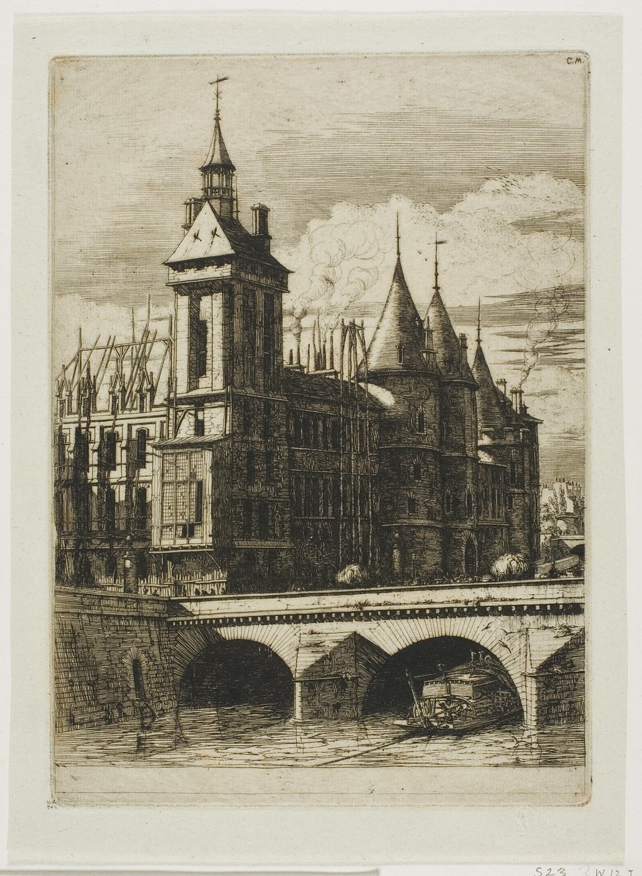 Saat Kulesi, Paris by Charles Meryon
