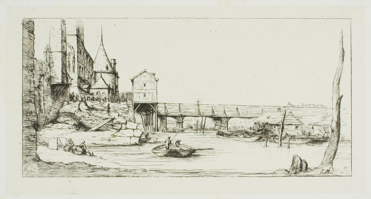 1621 Yangınından Sonra Pont-au-Change, Paris