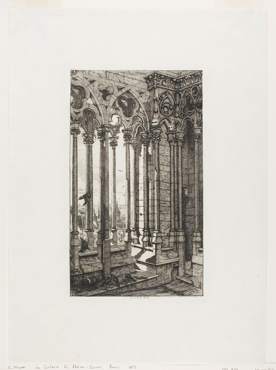 Notre-Dame Galerisi, Paris by Charles Meryon