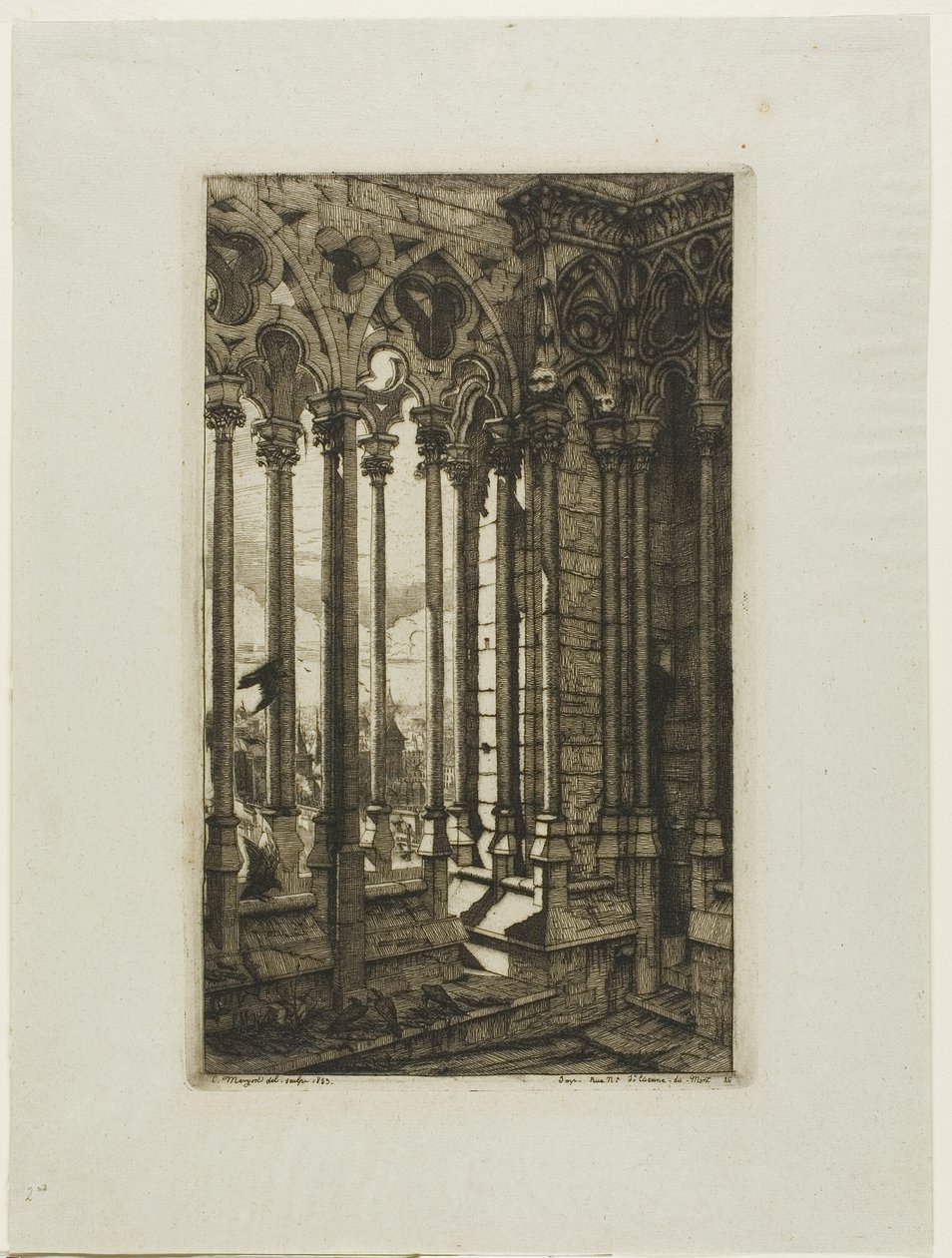 Notre-Dame Galerisi, Paris by Charles Meryon