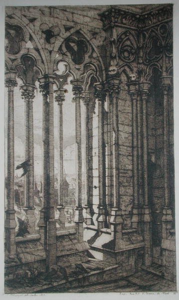 Notre Dame Galerisi, Paris by Charles Meryon