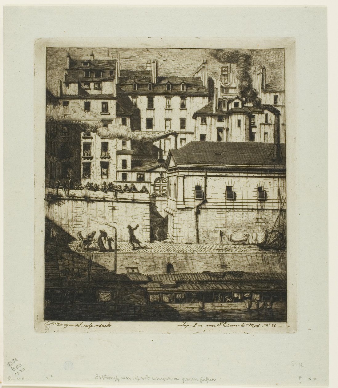Morg, Paris by Charles Meryon