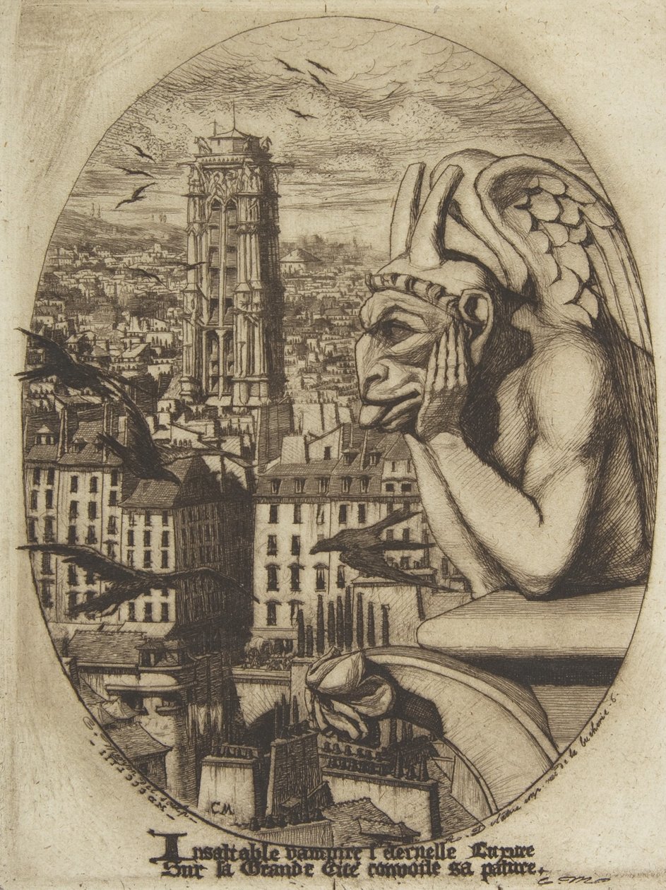 Vampir, 1853. by Charles Meryon