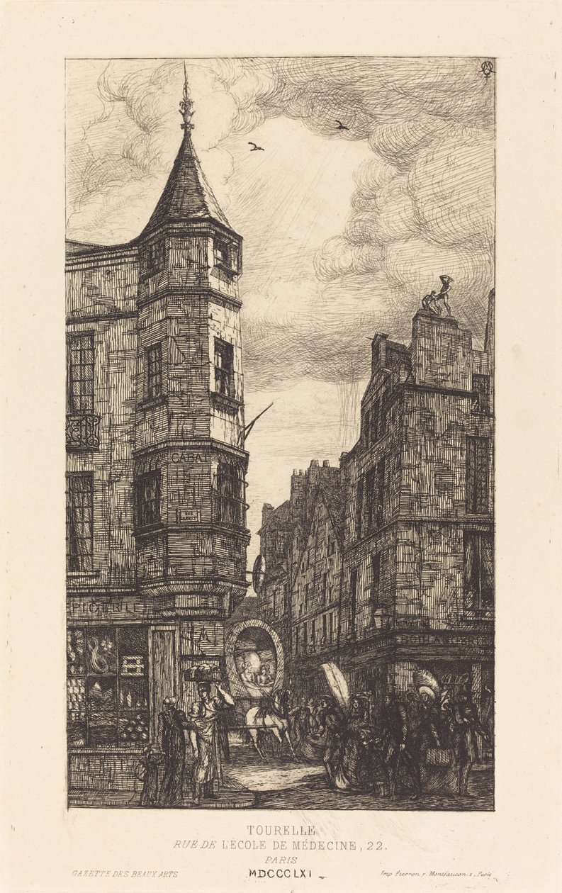 Taret, Tıp Fakültesi Caddesi, 22, Paris by Charles Meryon