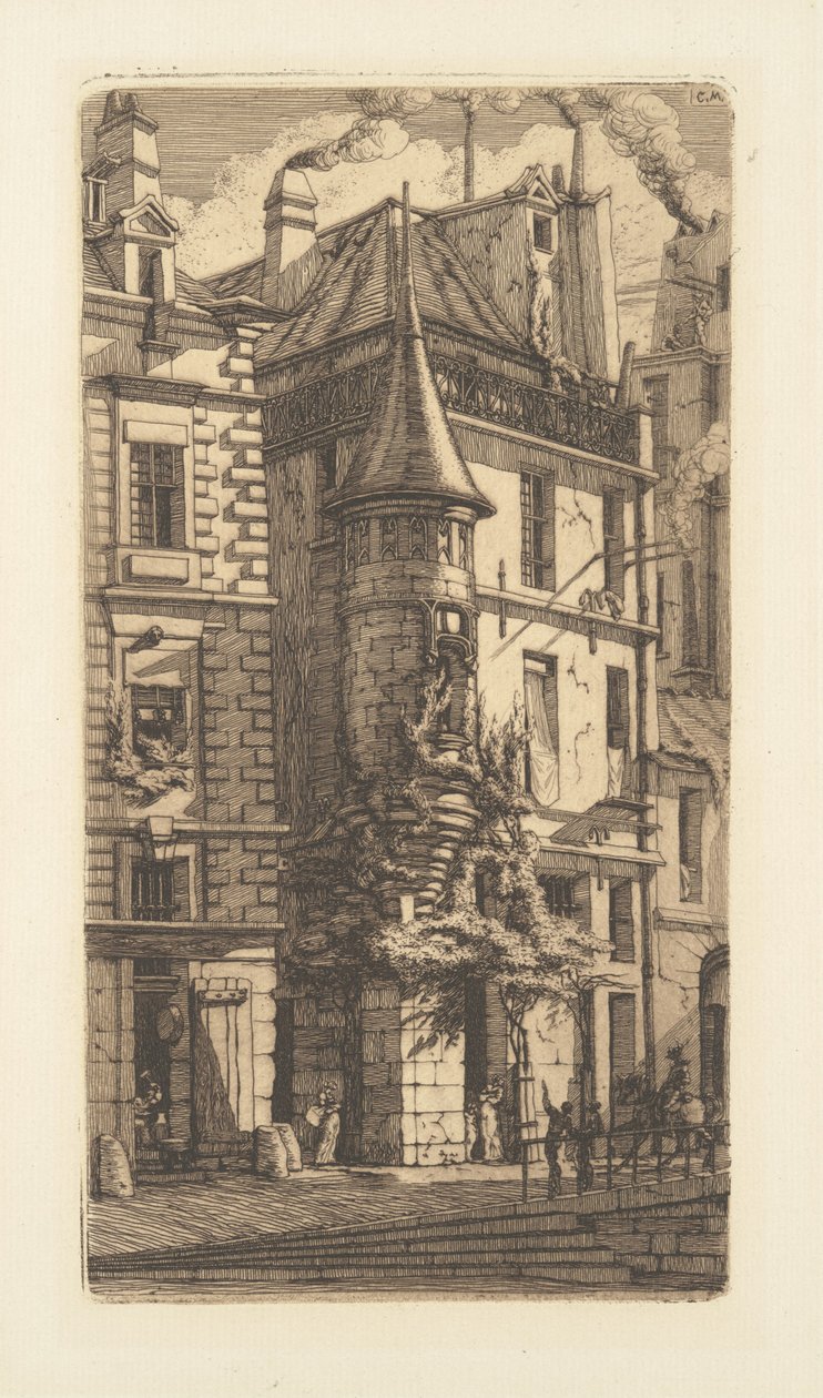Taret, Rue de la Tixeranderie by Charles Meryon