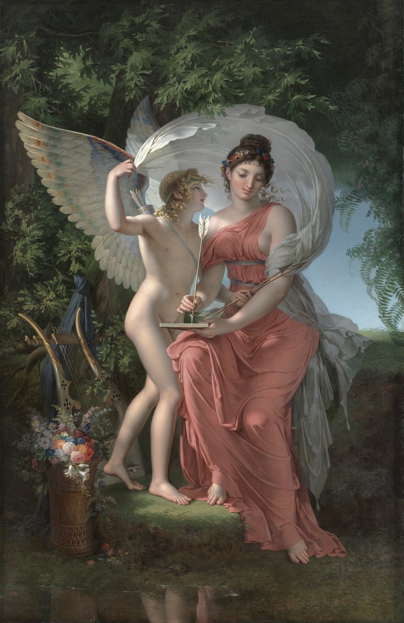 Erato, Lirik Şiirin İlham Perisi by Charles Meynier