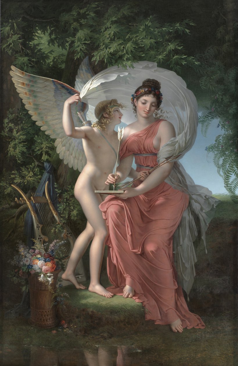 Erato, Lirik Şiirin İlham Perisi by Charles Meynier
