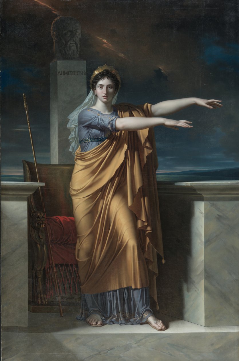 Polyhymnia, Belagat İlham Perisi, 1800 by Charles Meynier