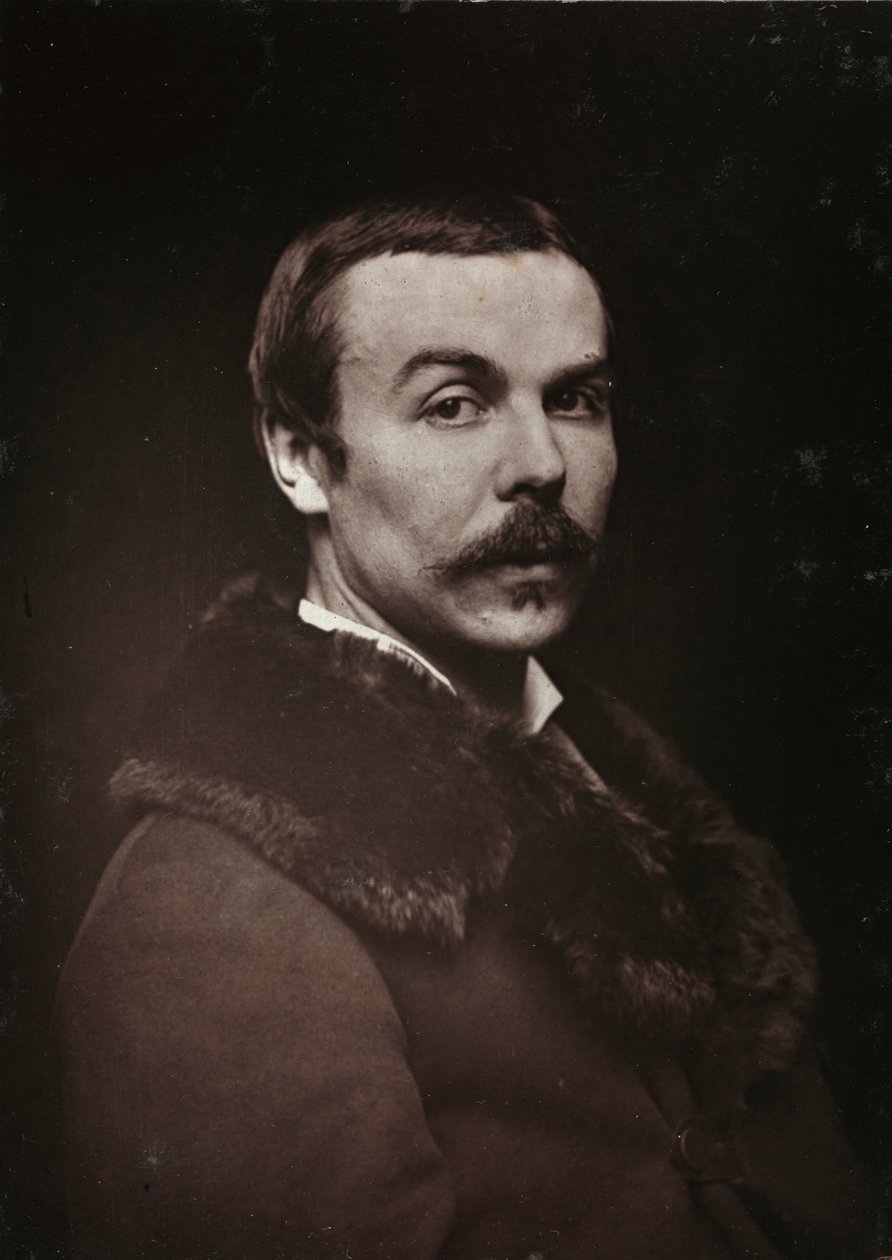 Sanatsal ve Biyografik Albüm, 5. yıl, Salon 1885; Fransız ressam Albert Bettannier (1851-1932) portresi by Charles Michelez