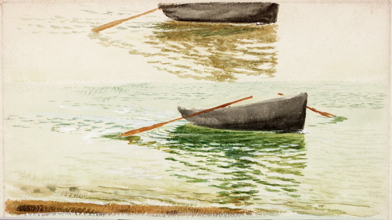 Botlar (kağıt üzerine gövde rengi ve sulu boya) by Charles Napier Hemy