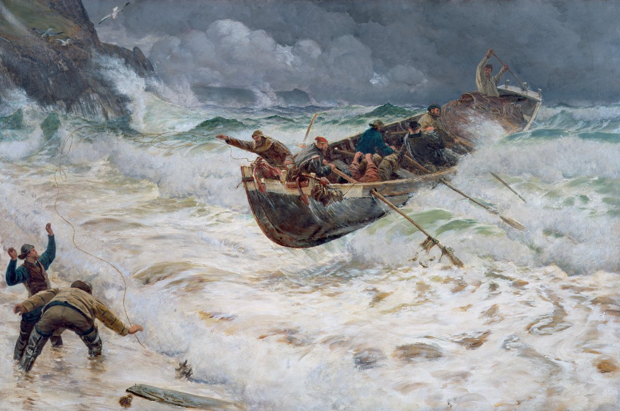 Tekne Eve Nasıl Döndü, 1886 by Charles Napier Hemy