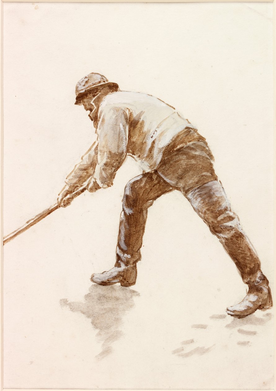 İş Başında Bir Balıkçı Çalışması (vücut rengi) by Charles Napier Hemy