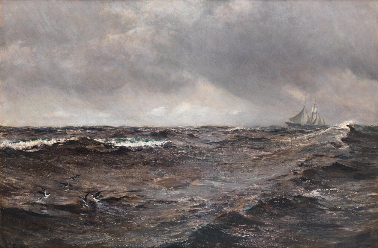 Derin Deniz Yağmuru, 1907 by Charles Napier Hemy