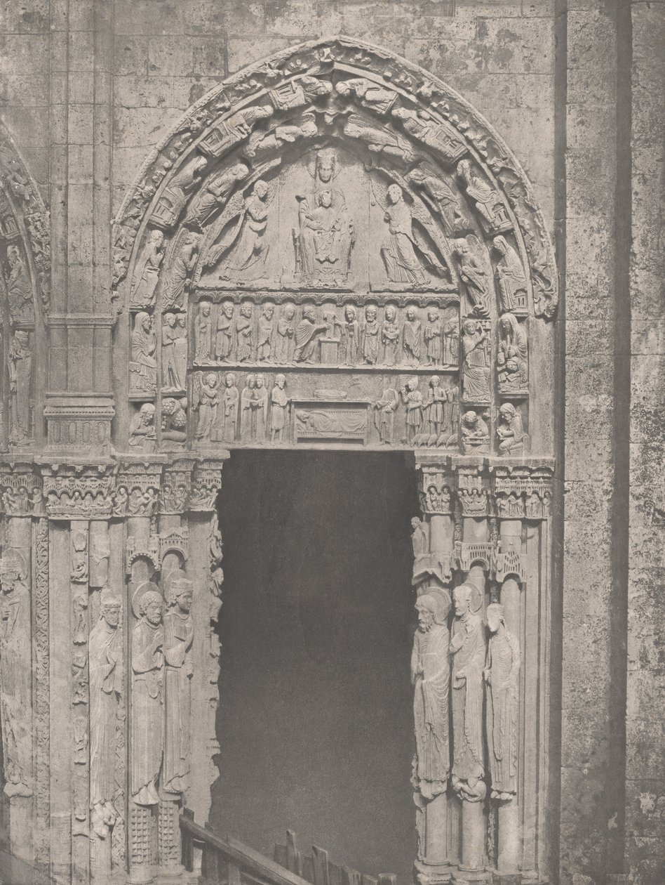 Chartres Katedrali, Batı Yakası, Sağ Yan Kapı, XII Yüzyıl (Chartres Katedrali, Batı Yakası, Sağ Yan Kapı, XII Yüzyıl) by Charles Nègre